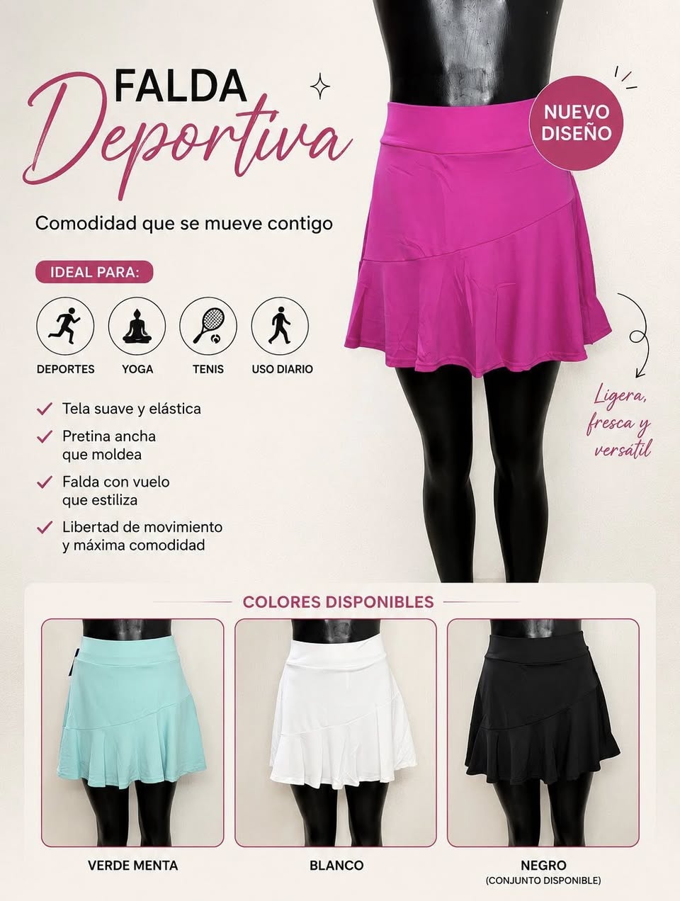LilyShop Caucel: Moda deportiva y cómoda para yoga, tenis y uso diario