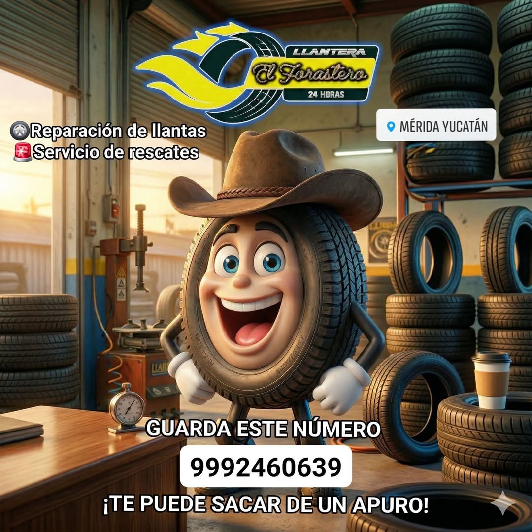 Llantera El Forastero Servicio 24 Horas