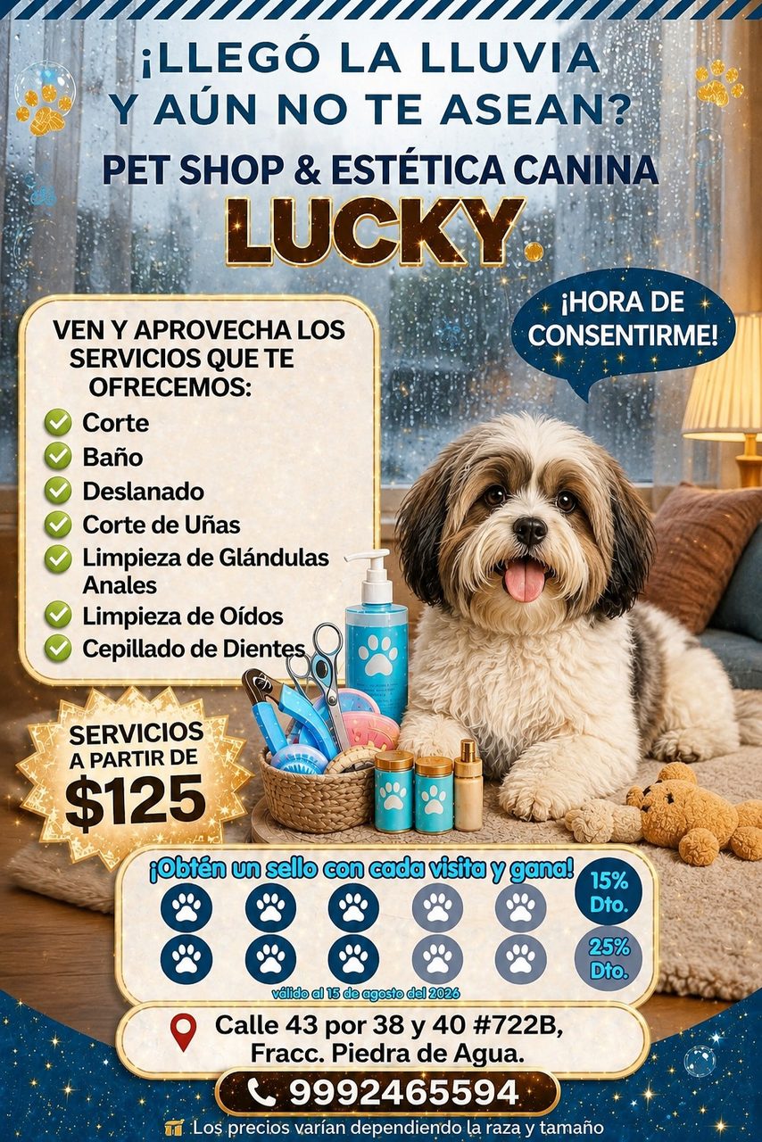 Lucky Pet Shop y Estética Canina — Roble Agrícola
