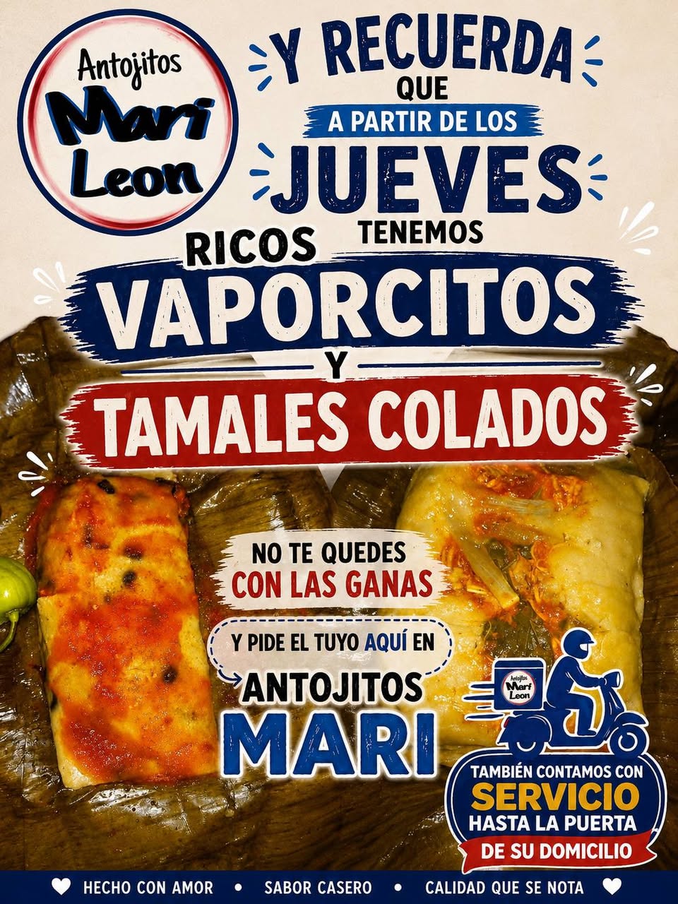 Mani: Antojitos Caseros de Tamales y Vaporcitos con Sabor Auténtico