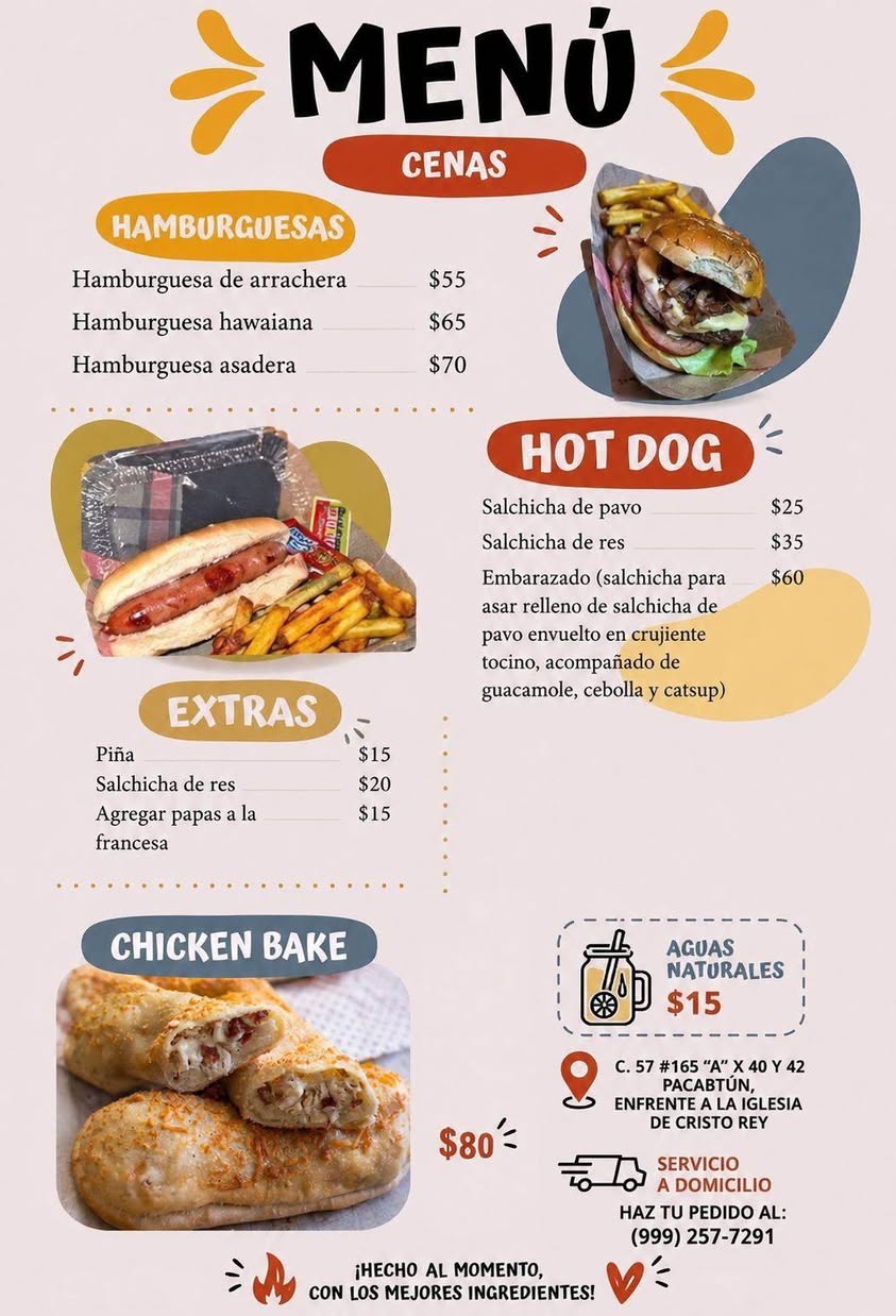 Mariel Cámara González - Hamburguesas y hot dogs