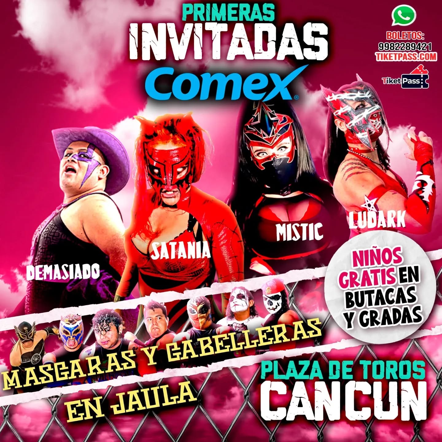 Máscaras y Cabelleras en Jaula