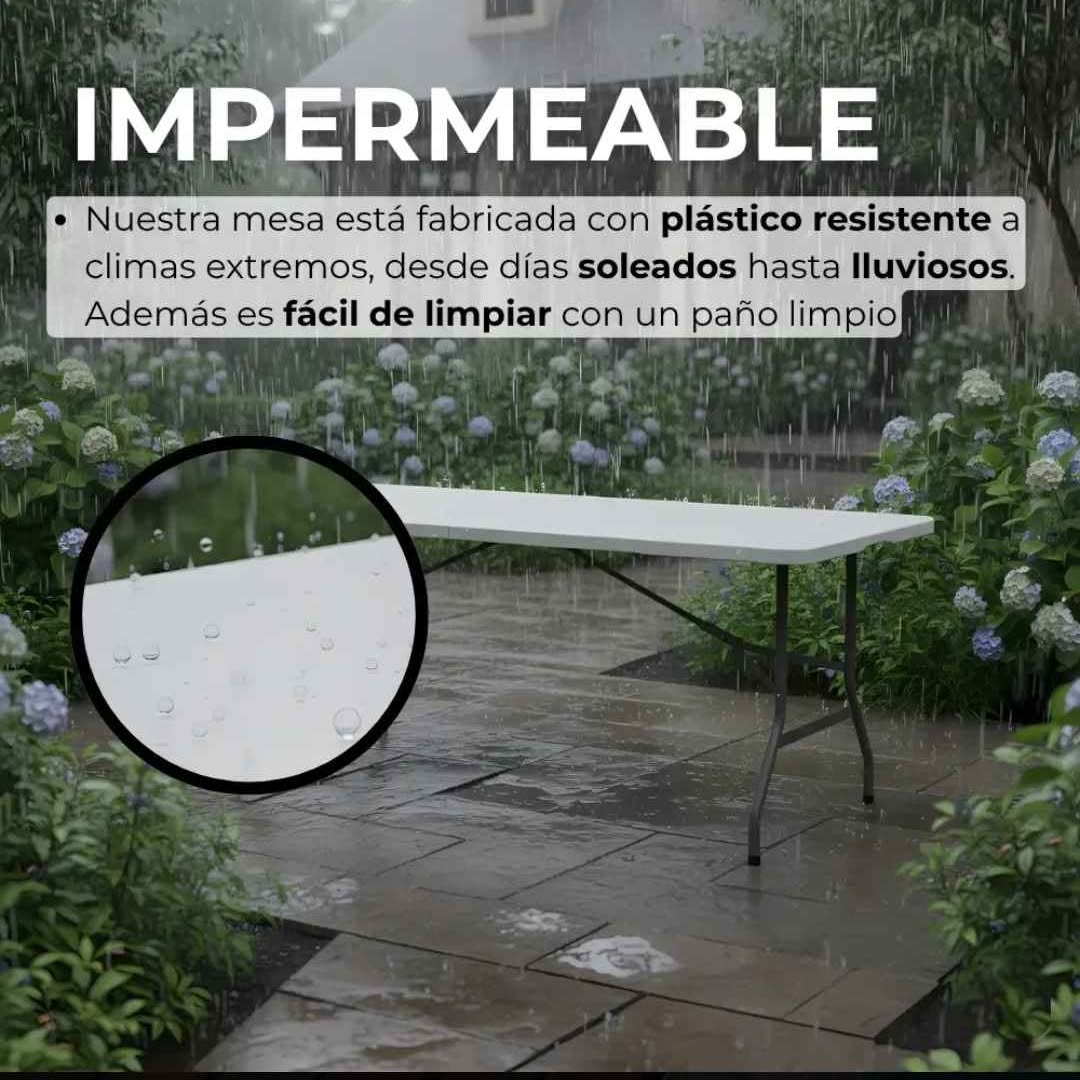 Mesa Plegable de Plástico Portafolio de 1.8 metros para venta