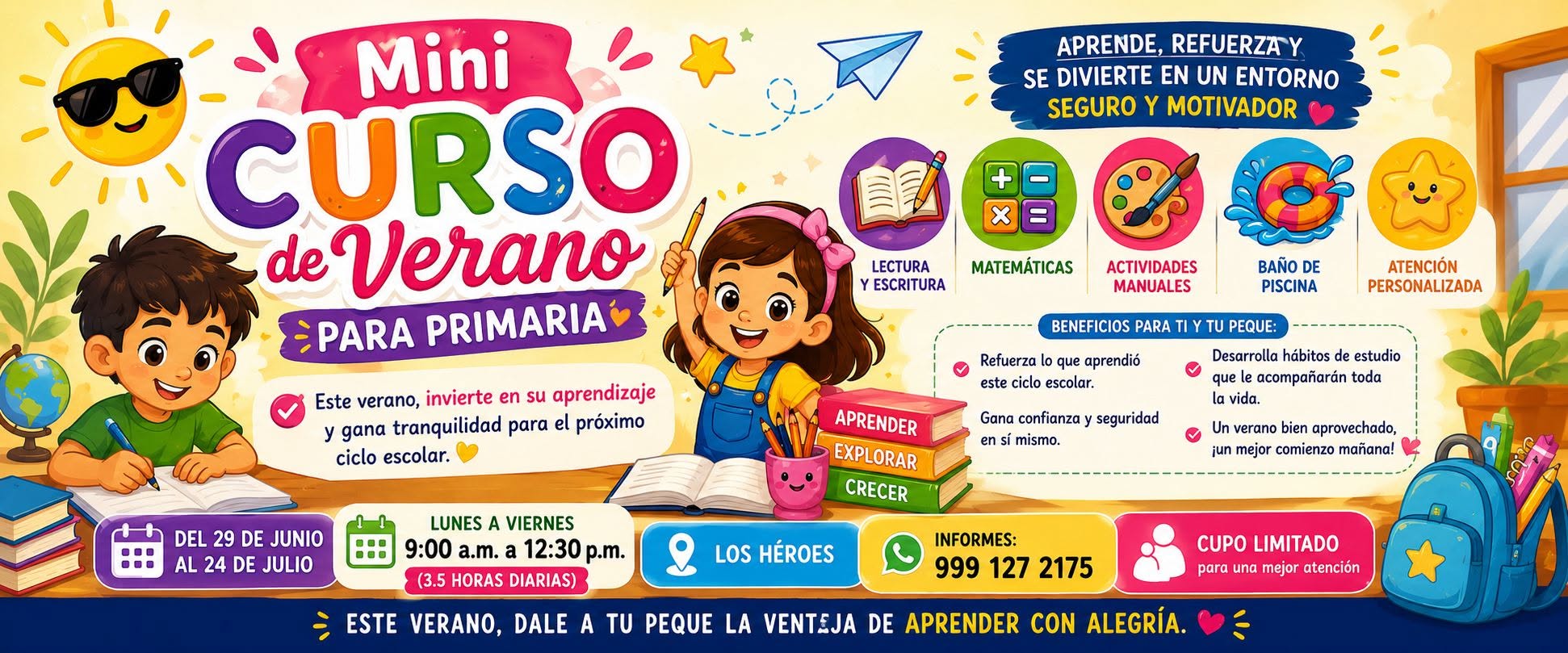 Mini Curso de Verano para Primaria en Los Héroes