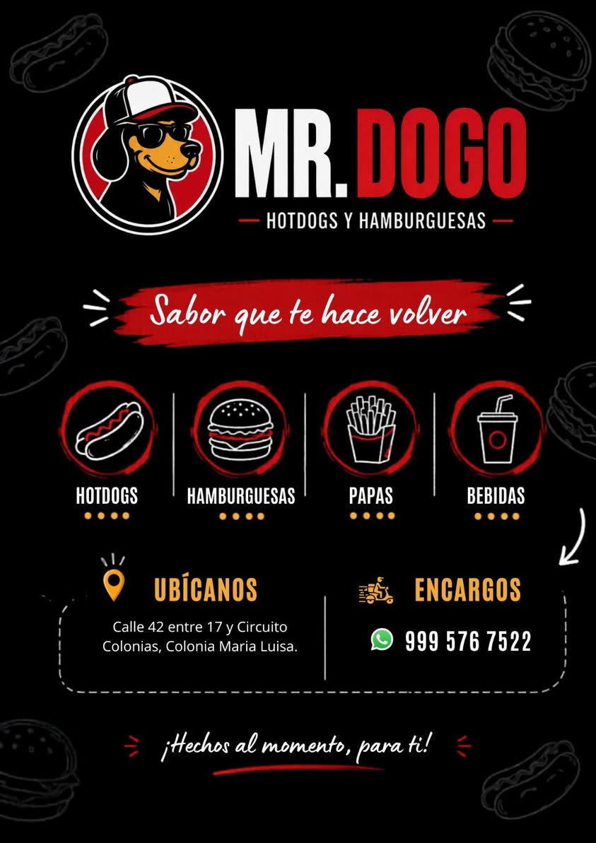 MR DOGO: Hamburguesas, Dogos y Snacks Gourmet en la 42 Sur