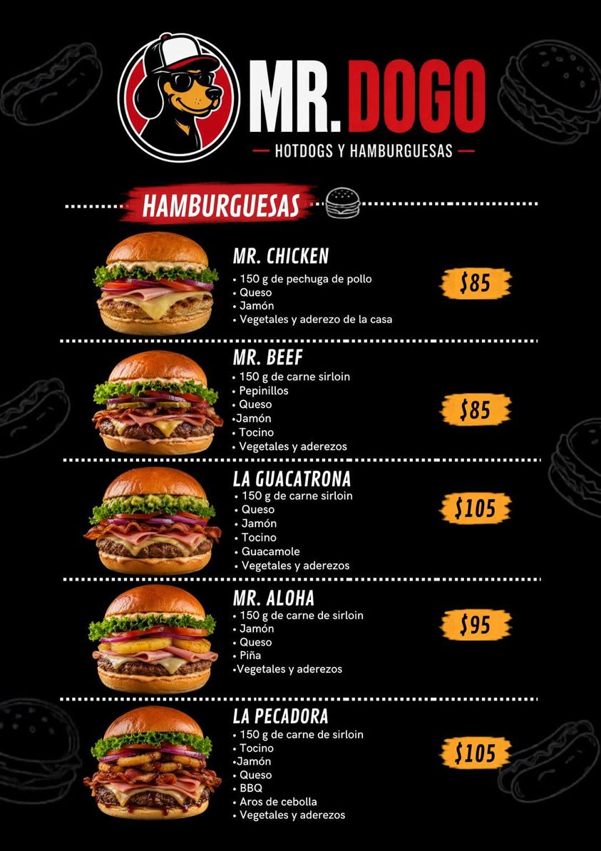 MR DOGO: Hamburguesas, Dogos y Snacks Gourmet en la 42 Sur