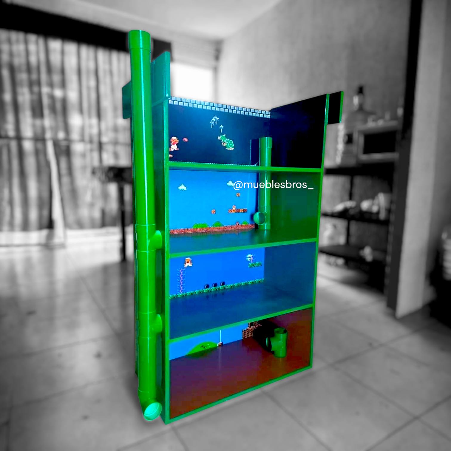 Muebles Bros: Repisas y muebles inspirados en la fiebre de Mario y Nintendo
