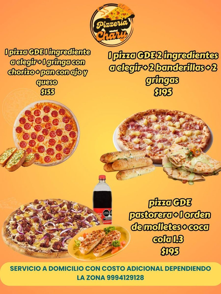 Pizzería Chary - Promociones de Pizza