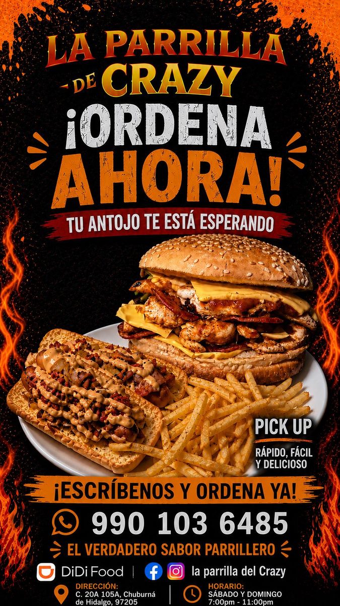 La Parrilla del Crazy - Hamburguesas y Hot Dogs