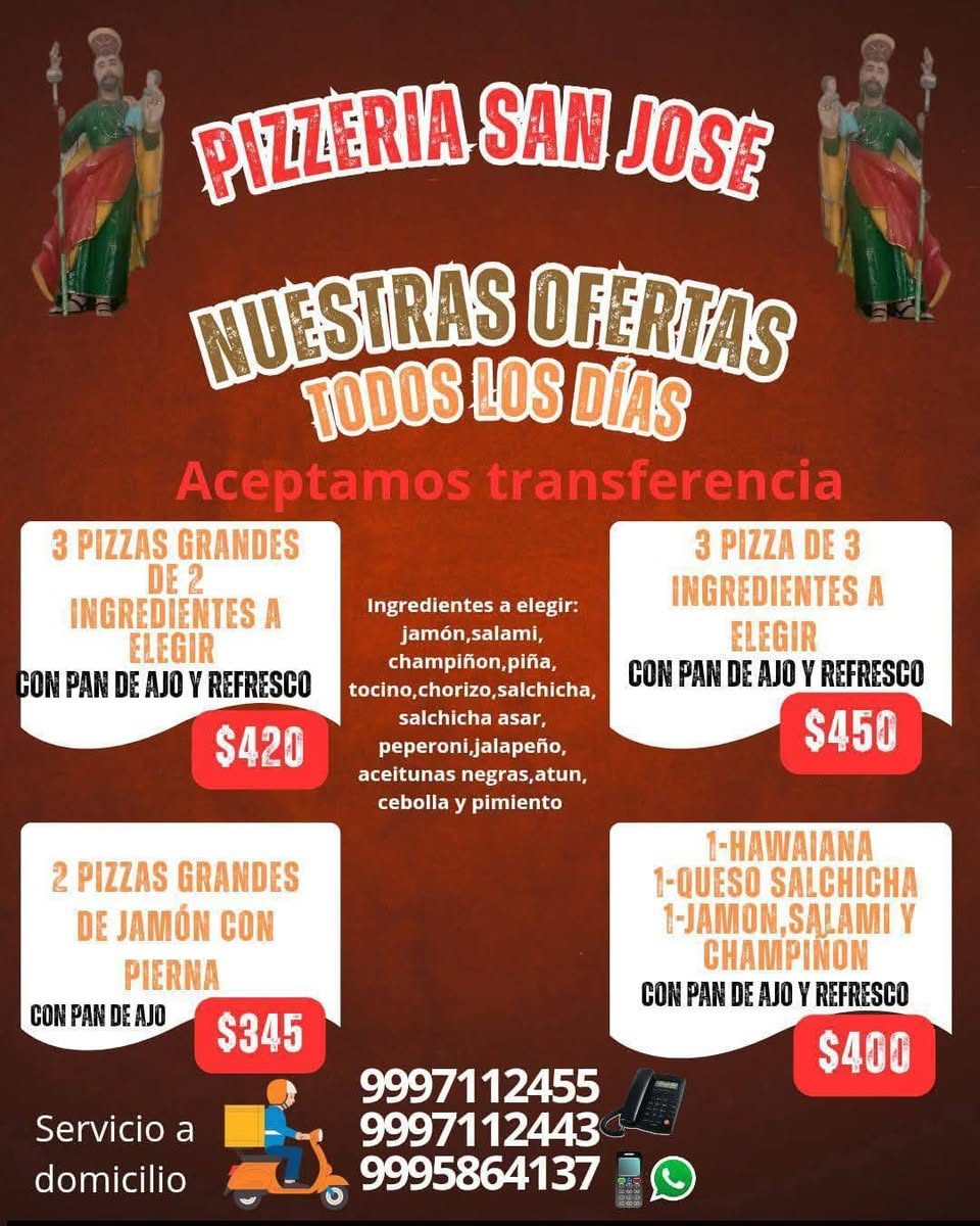 Pizzería San José - Pizzas y más