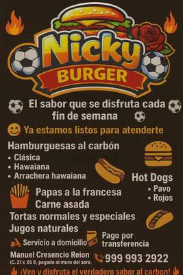 Nicky Burguer Hamburguesas Al Carbón — Roble Agrícola