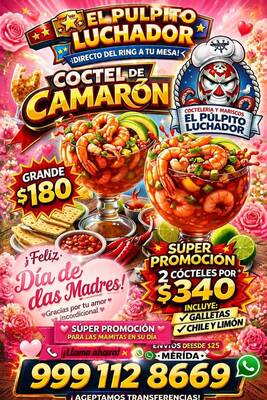 El Pálpito Luchador Mariscos Mérida — San Sebastián