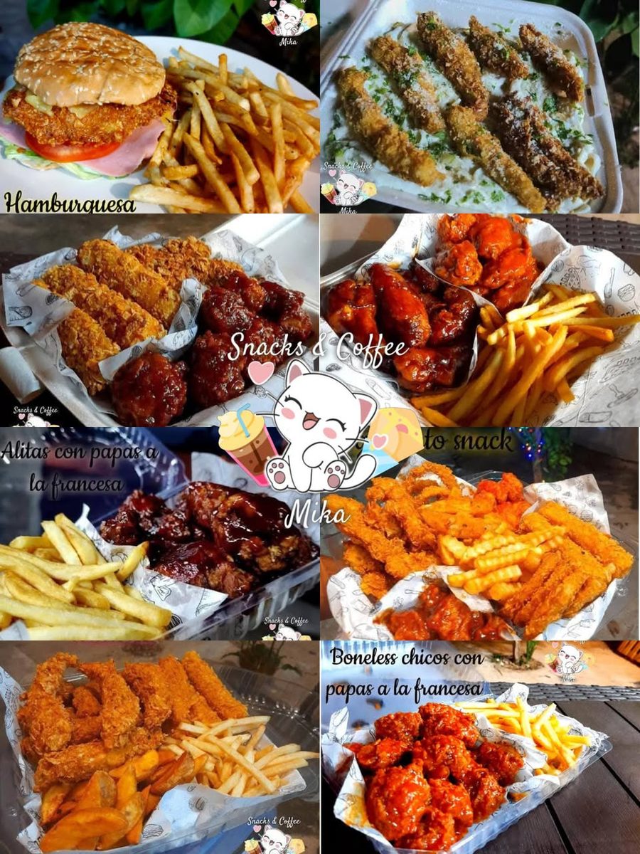Comida Rápida Y Alitas Crujientes