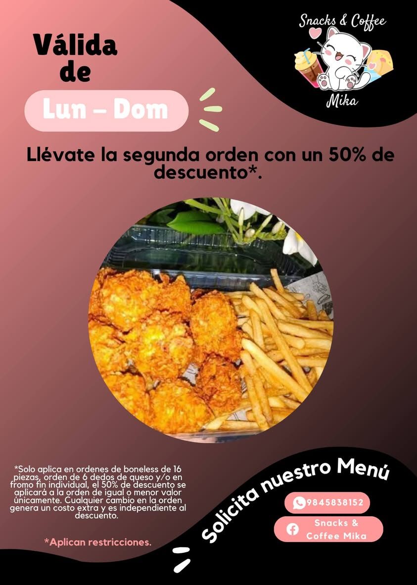 Comida Rápida Y Alitas Crujientes