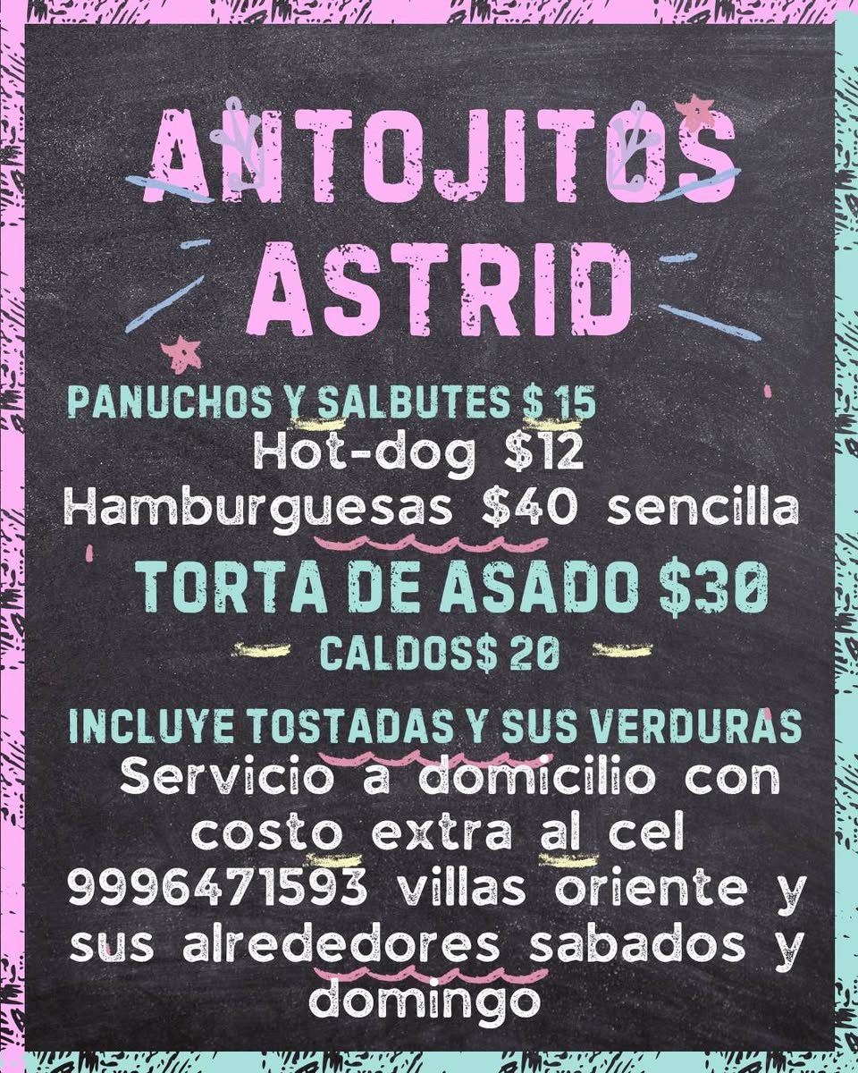 Antojitos Astrid - Panuchos y Salbutes