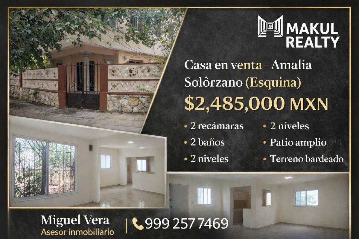 Casa en Venta - Amalia Solórzano — Díaz Ordaz
