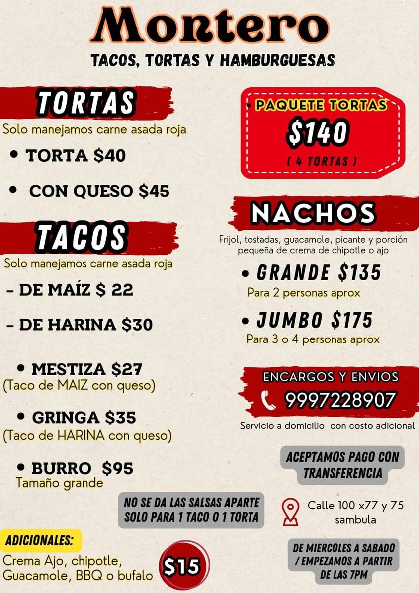 Lonchería Montero - Tacos y Tortas