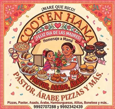 Cooten Hanna: carnes al pastor, asado, árabe, pizzas y más — Roble Agrícola