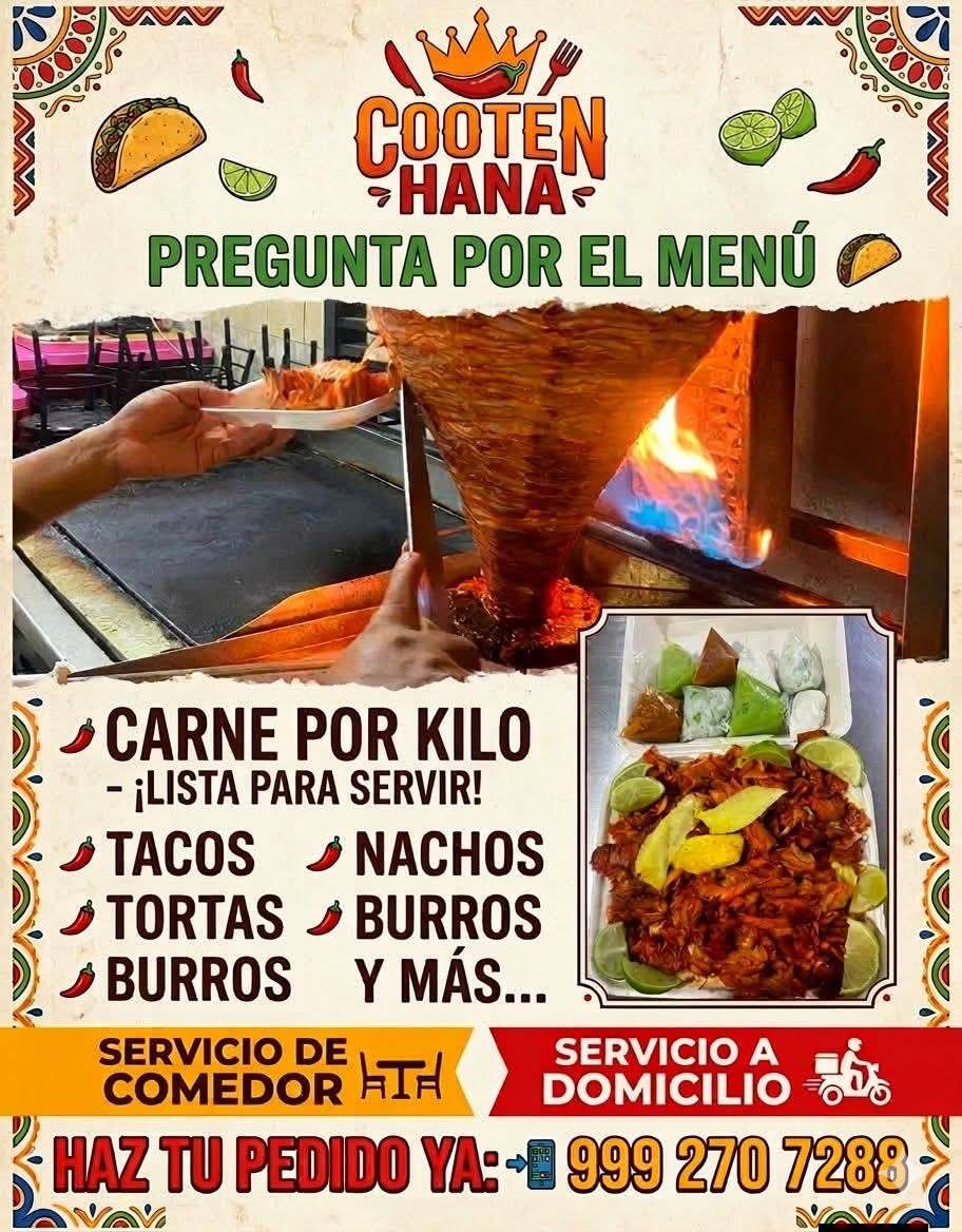 Cooten Hanna: carnes al pastor, asado, árabe, pizzas y más