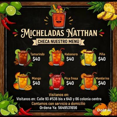 Micheladas Natthan Delivery — San Sebastián