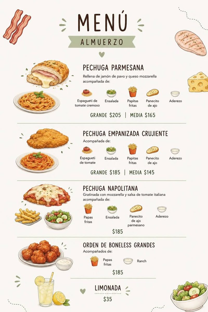 Almuerzos Caseros a Domicilio — Las Américas