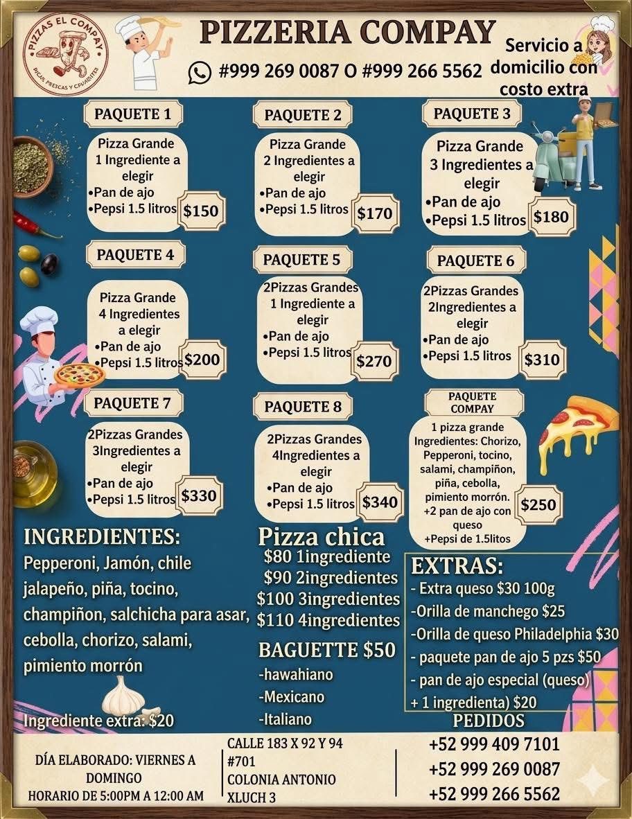 Promoción De Pizzas Día De Madres