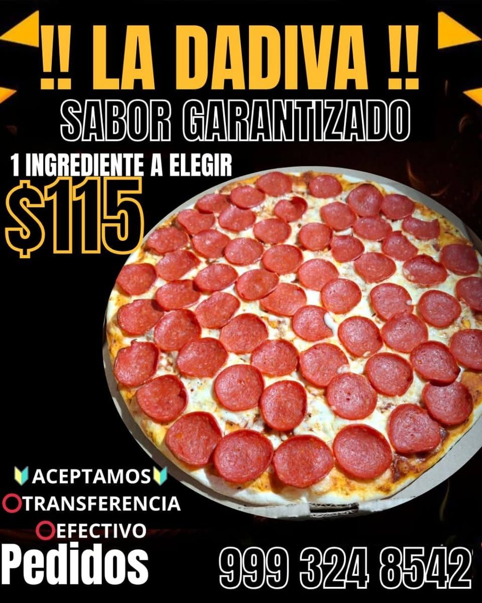 Pizzas Recién Salidas del Horno, Pizzería La Dádiva