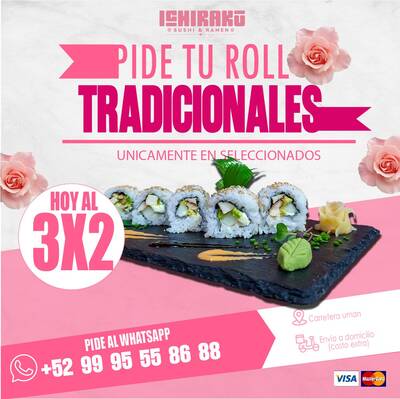 Sushi ICHIRAKU a domicilio — Roble Agrícola