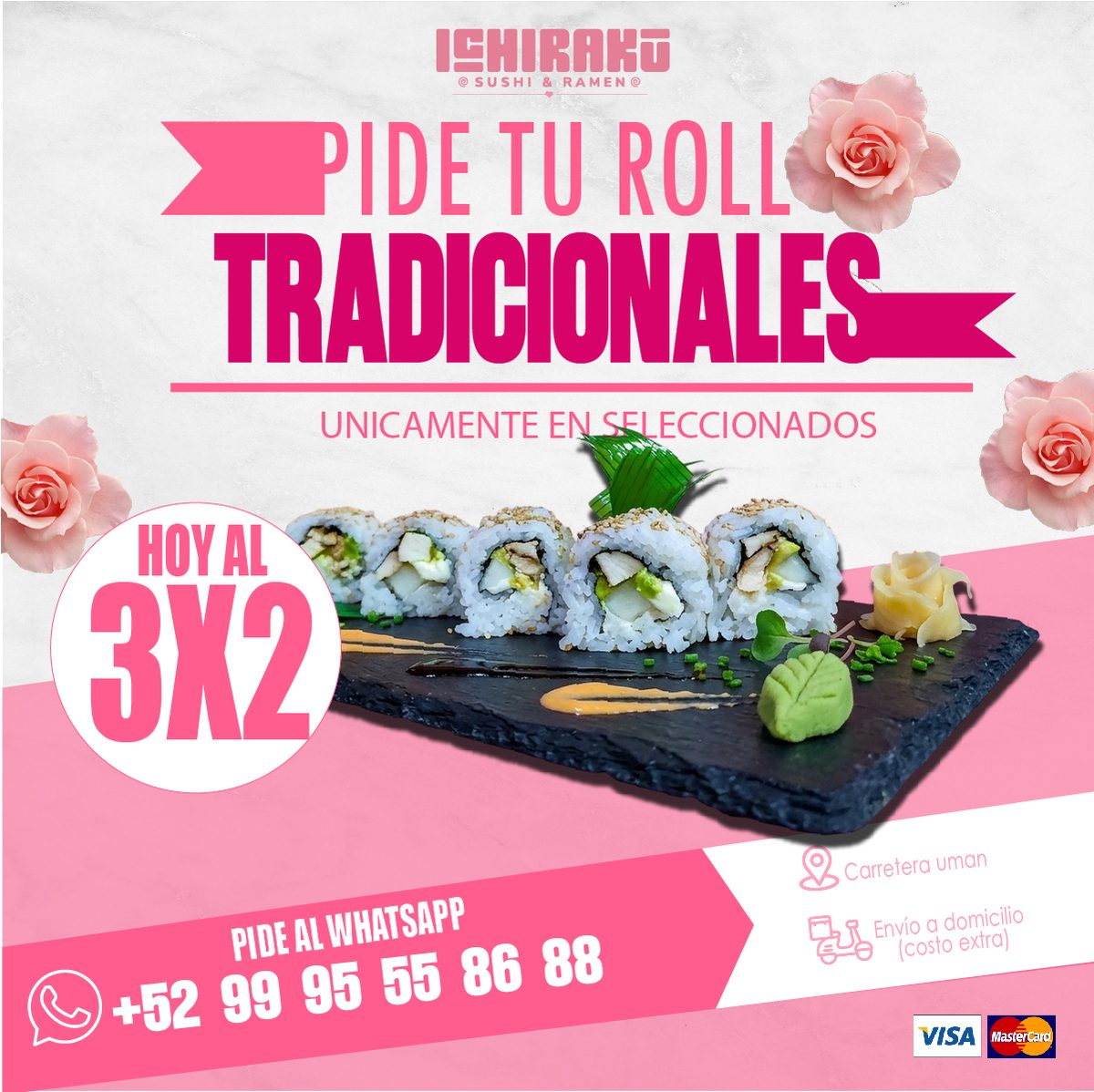 Sushi ICHIRAKU a domicilio