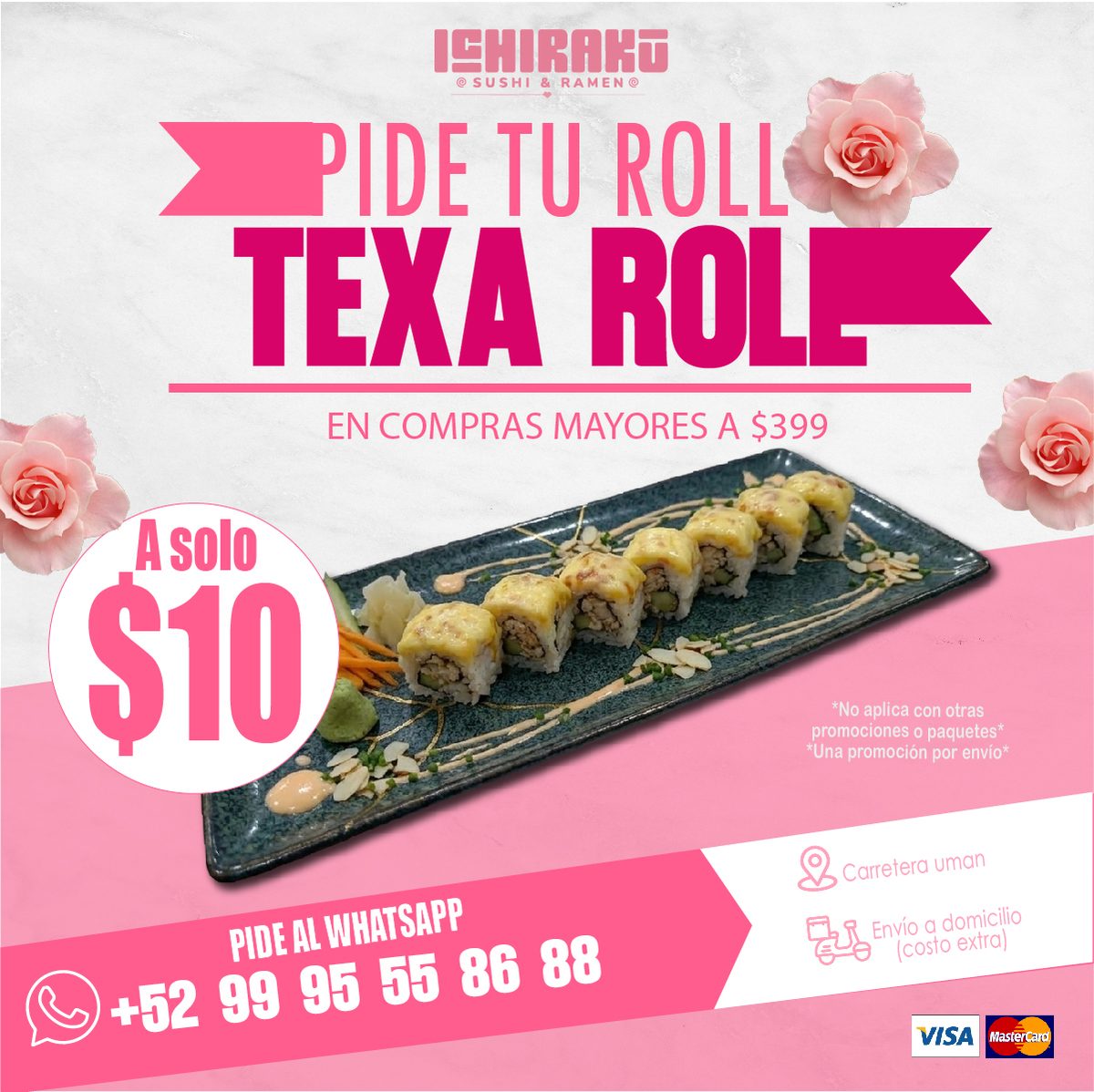 Sushi ICHIRAKU a domicilio
