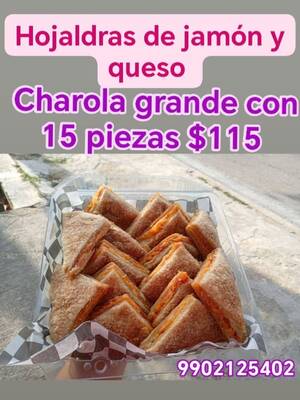 Panadería Yahel, Hojaldrás de jamón y queso, entrega a domicilio — Emiliano Zapata Sur