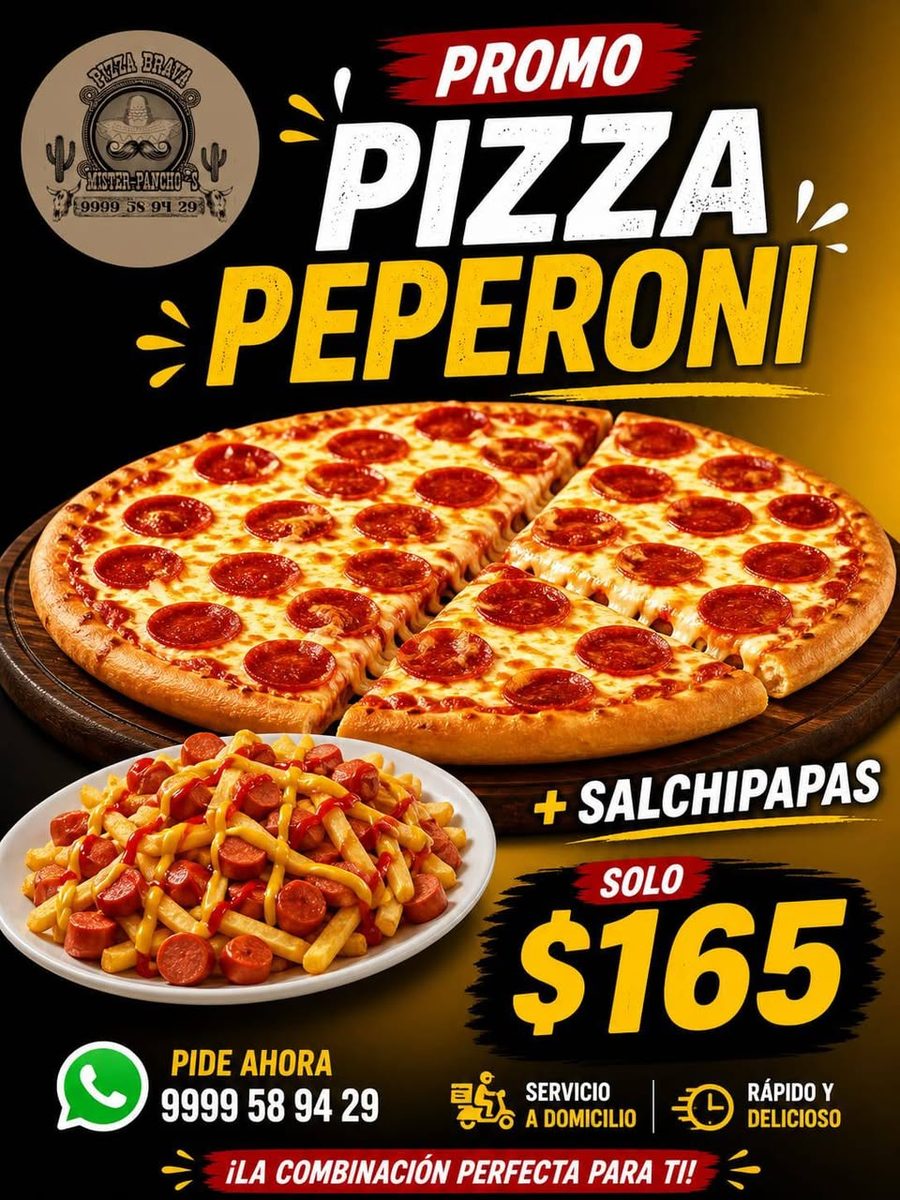 Pizza Brava de Mister Pancho's: Promo Día de la Madre