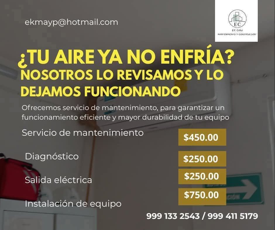 Mantenimiento de Aire Acondicionado — Díaz Ordaz