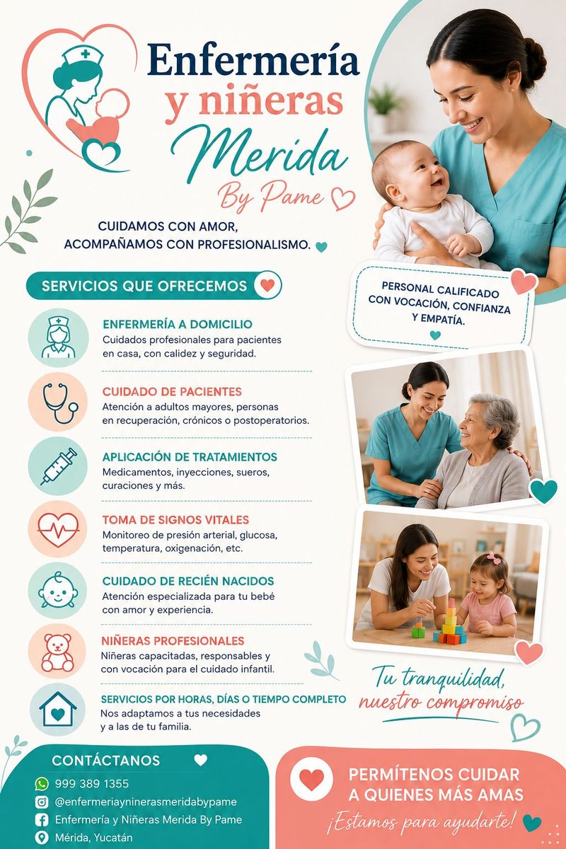 Enfermería y Niñeras By Pame — Las Américas