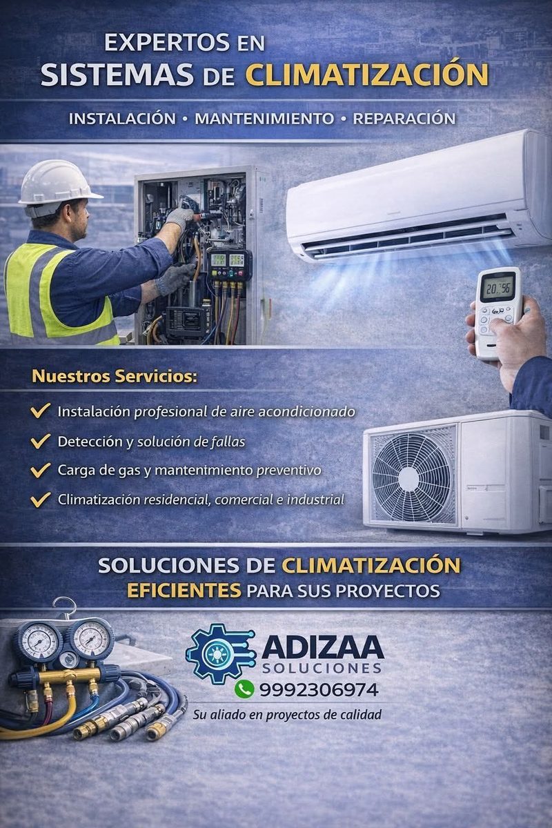Mantenimiento de Aire Acondicionado — Kanasín