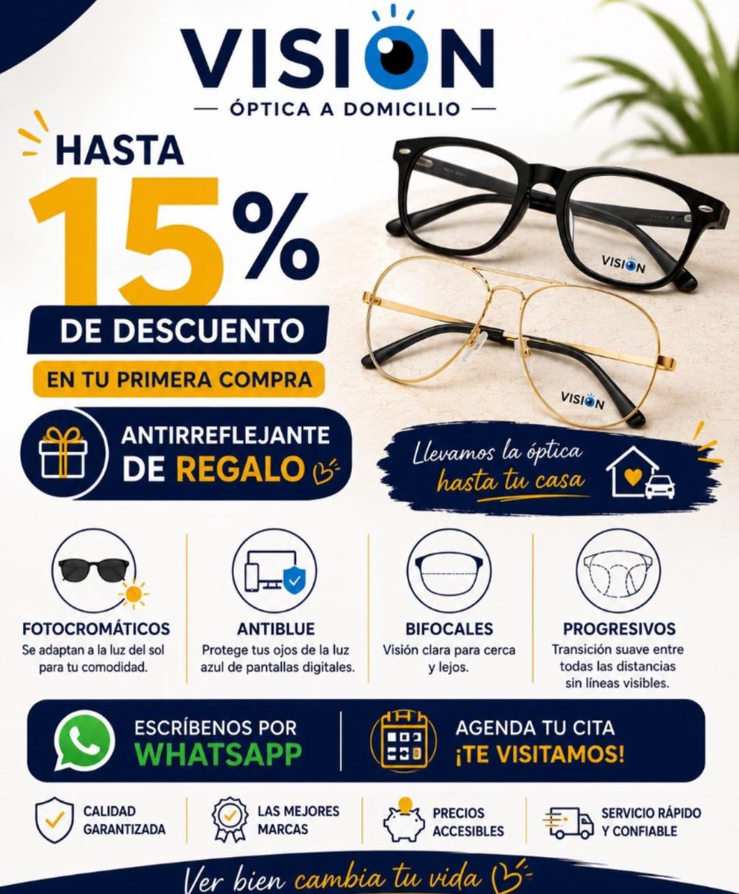 Optica con servicio a domicilio — Roble Agrícola