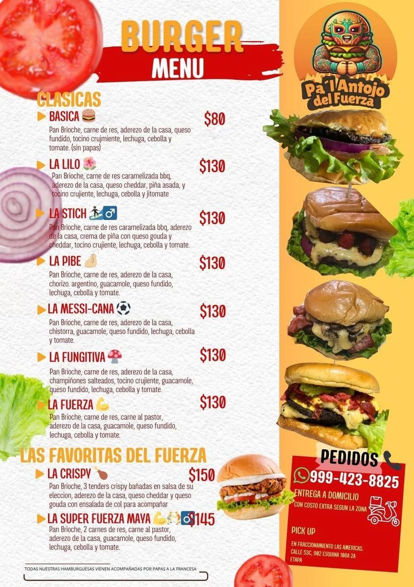 Pal'Antojo, Hamburguesas y Pastas