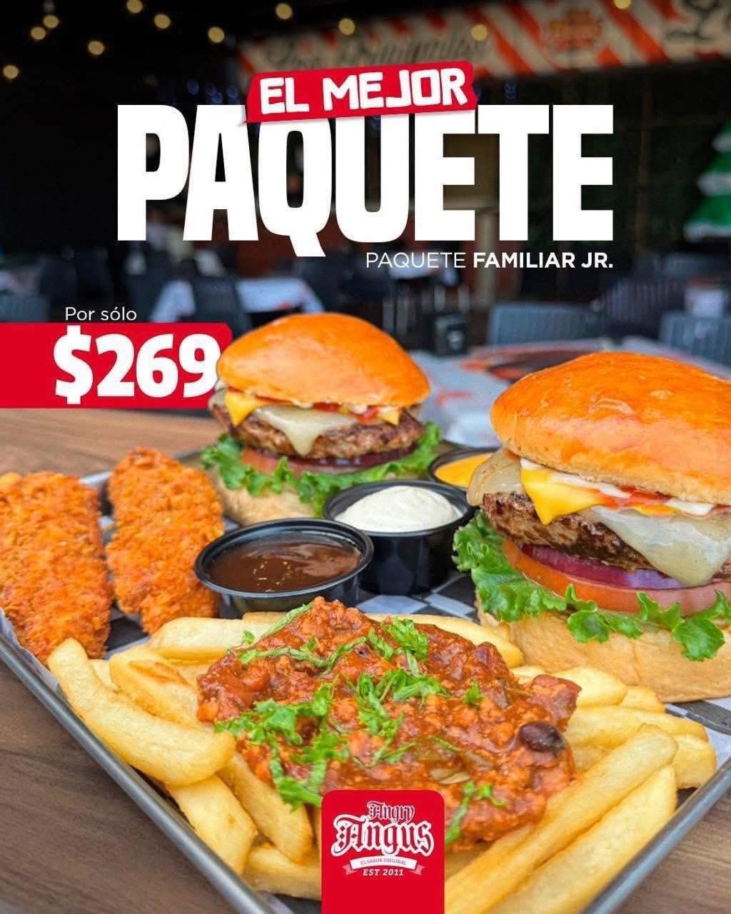 Paquete Familiar de Hamburguesas