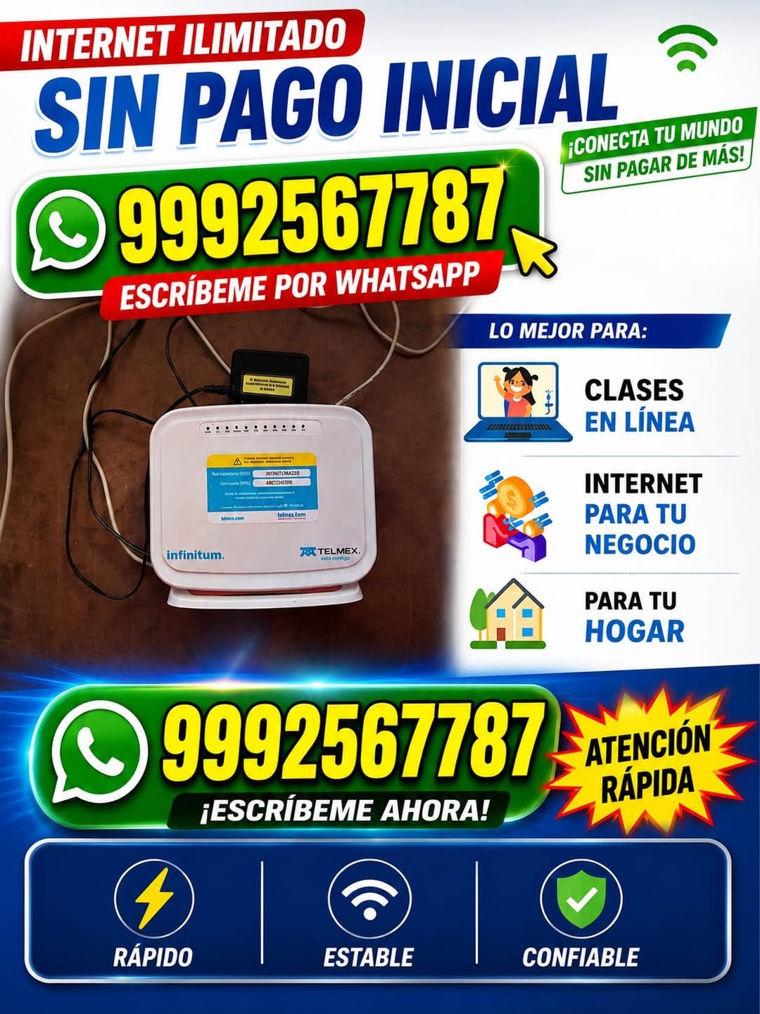 Paquetes de Internet Infinitum Telmex con Instalación Gratuita y Netflix