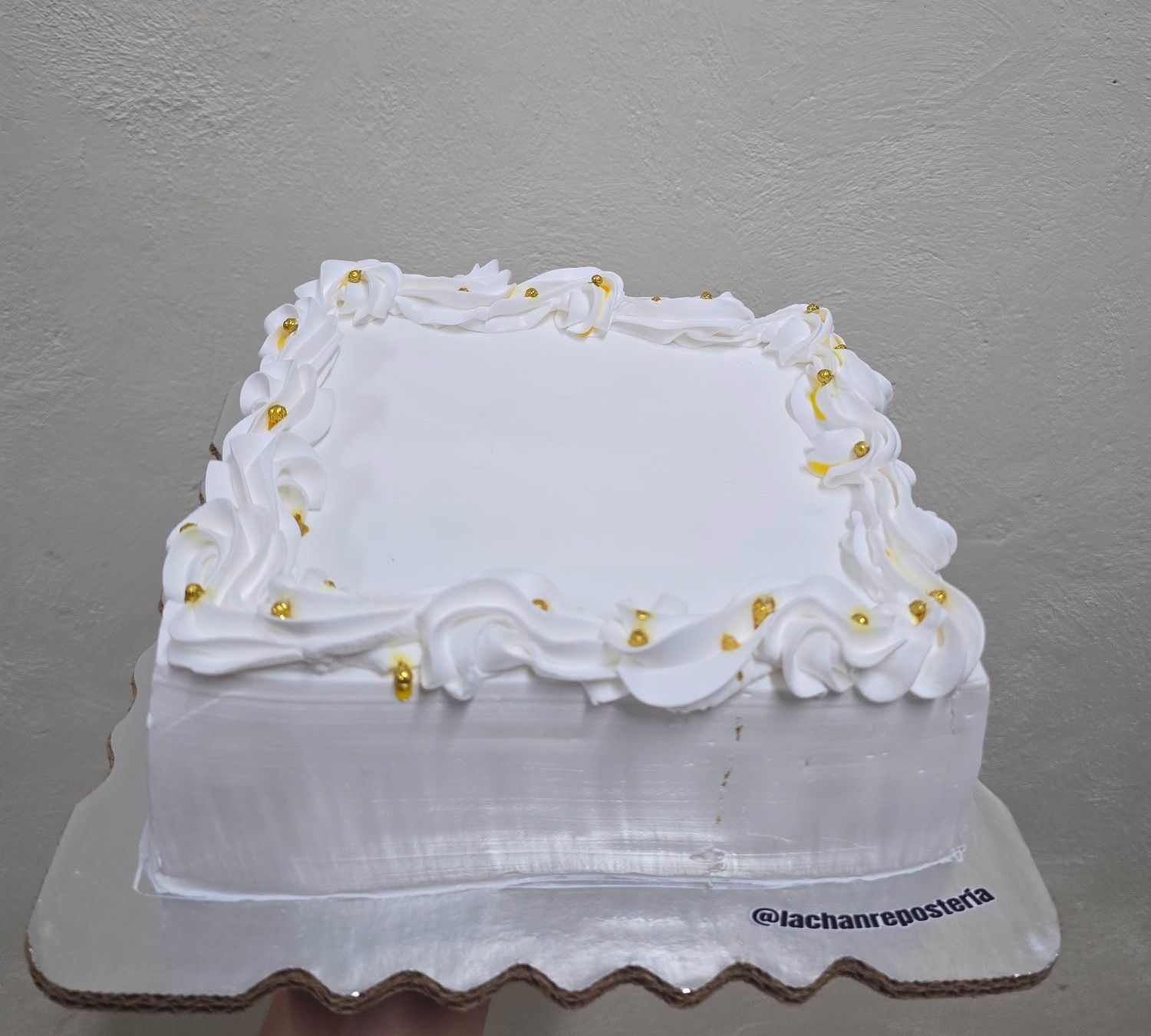 Pastel de galleta de vainilla artesanal para 10-15 porciones