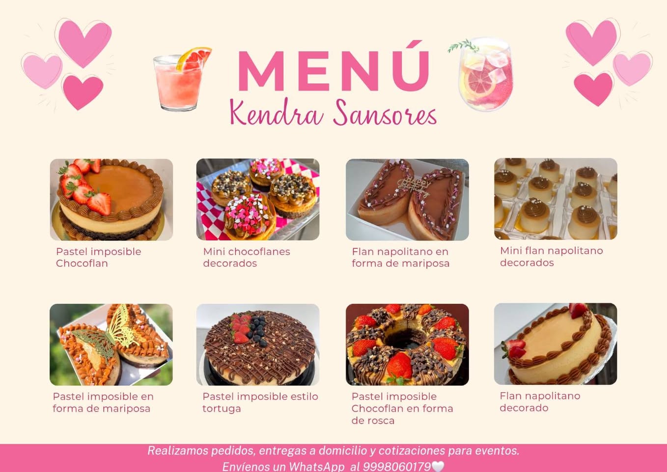 Pastelería y Postres Artesanales: Pastel Imposible, Chocoflan y Flan Napolitano