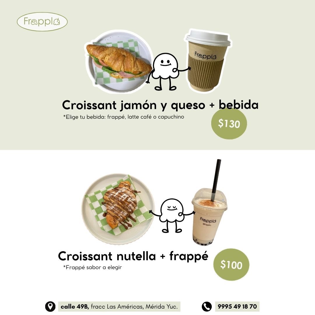 Pedidos a Domicilio de Tapiocas, Croissants y Pizzas en Yucatán