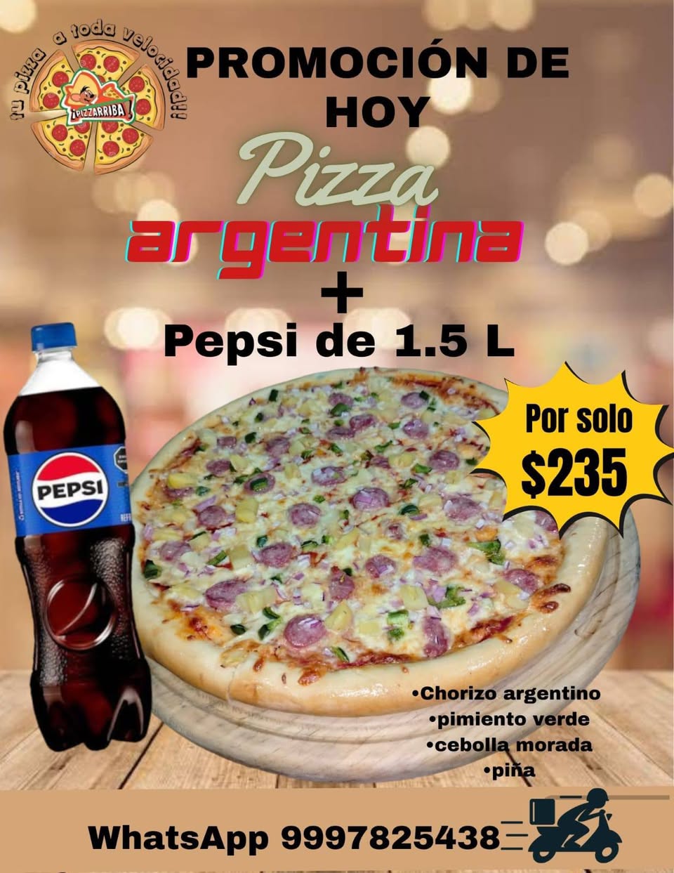 Pizzarriba UMÁN: Paquetes y promociones especiales para tu antojo