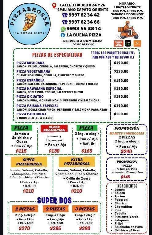 Pizzas Especiales