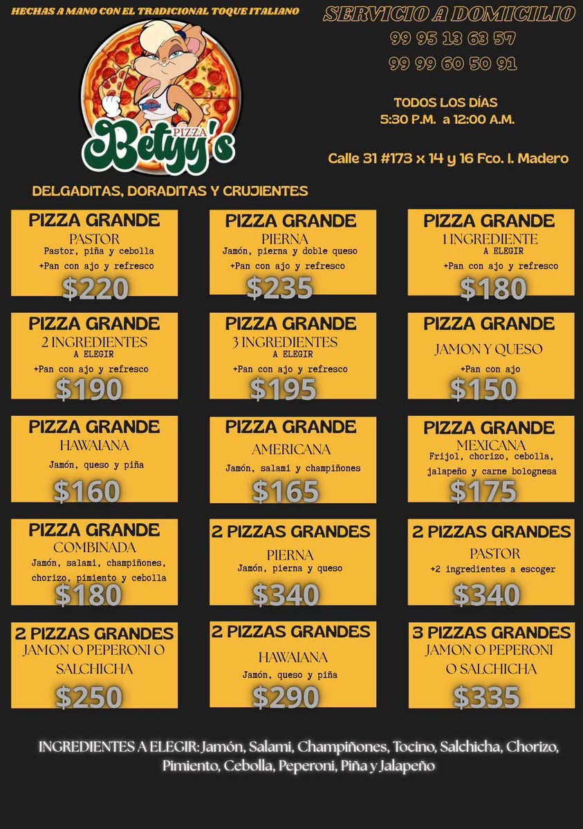 Pizzas y Baguettes a Domicilio