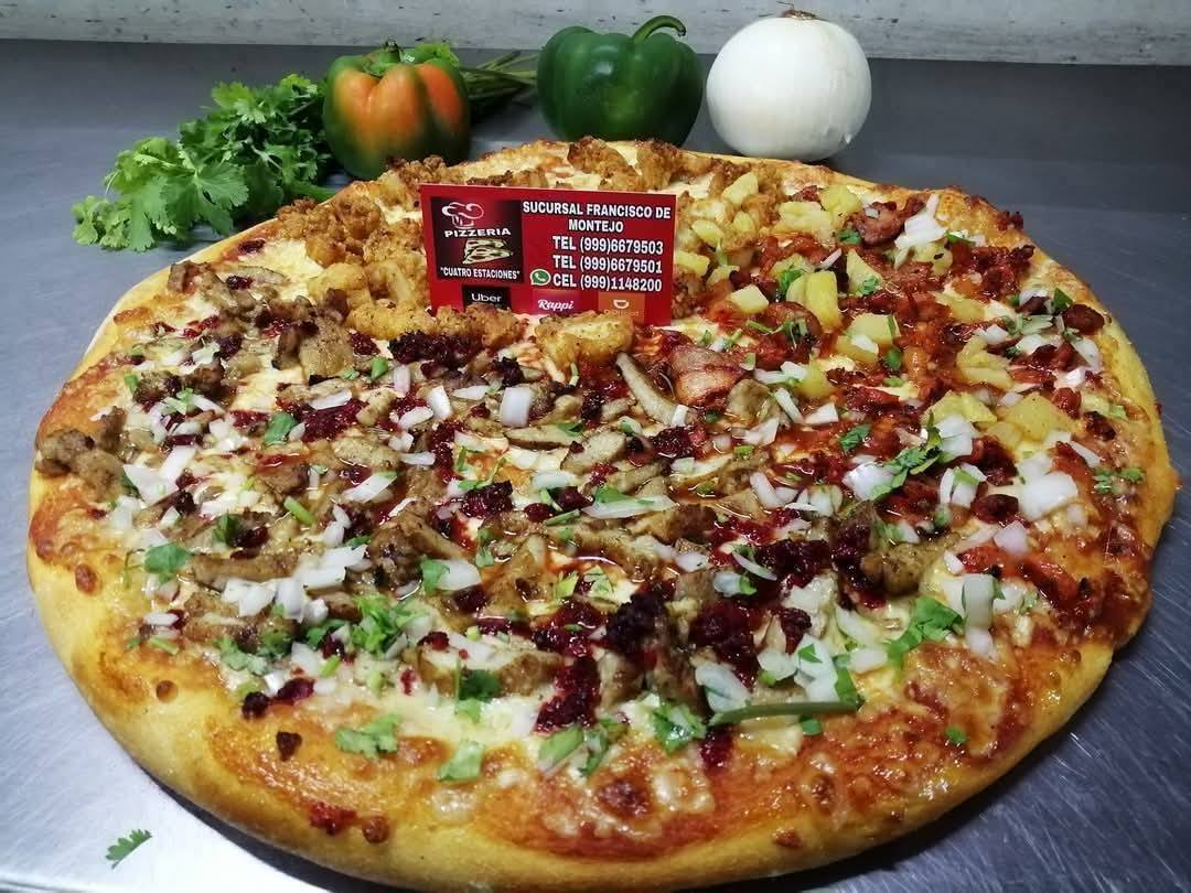 Pizzería Cuatro Estaciones: Menú variado y delicioso para disfrutar en casa