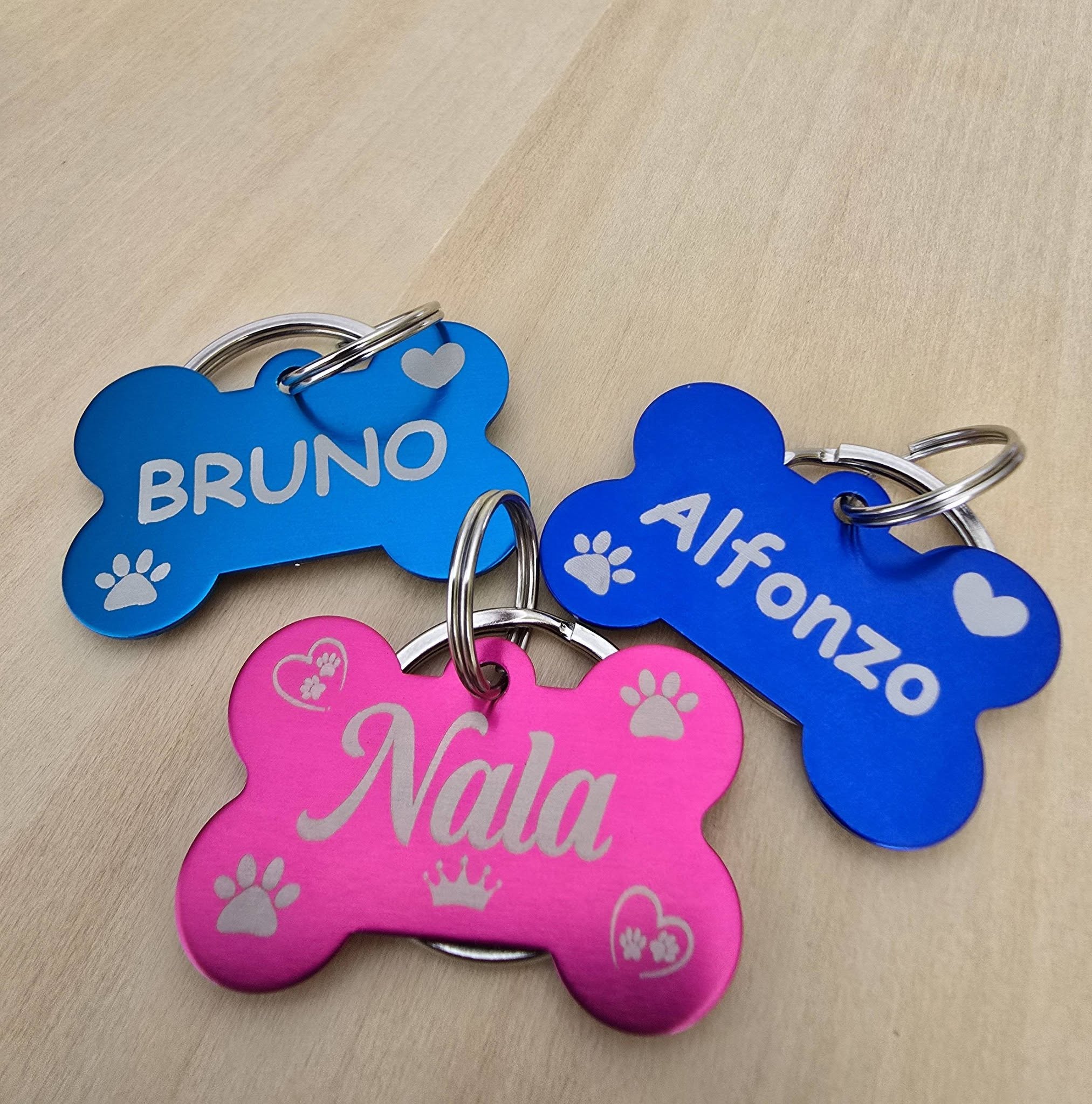 Placas de Identificación Personalizadas y Resistentes para Perros