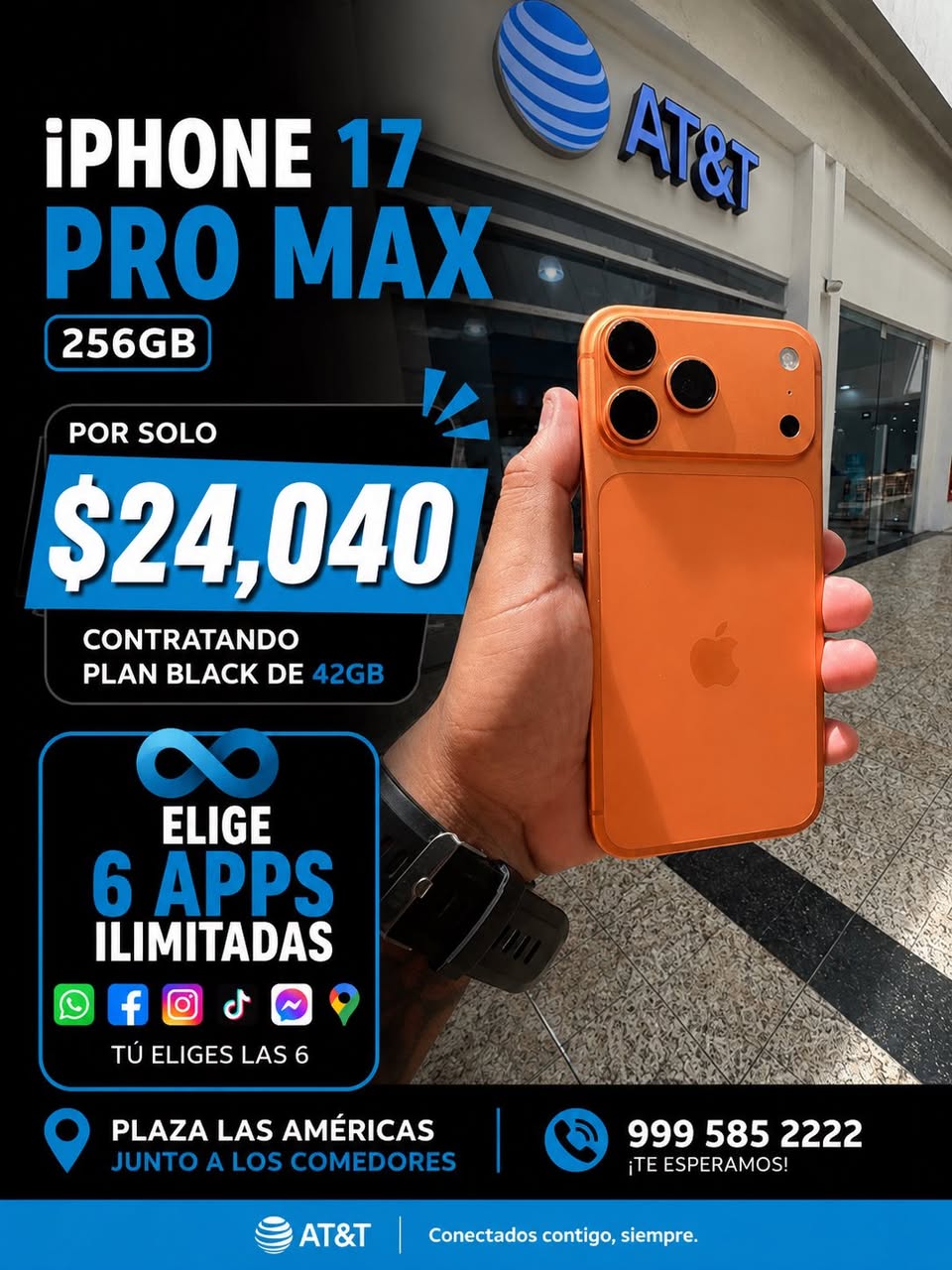 Plan AT&T Premium con iPhone 17