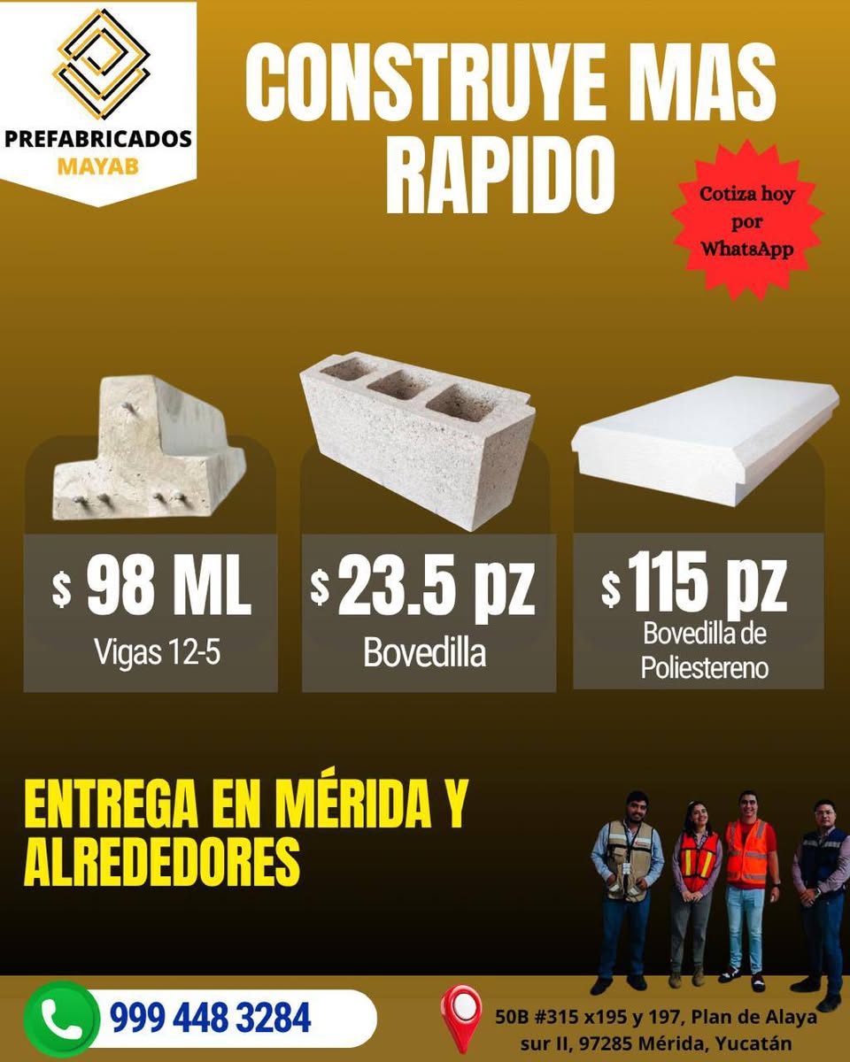Prefabricados MAYAB: Materiales de construcción de alta calidad para su proyecto