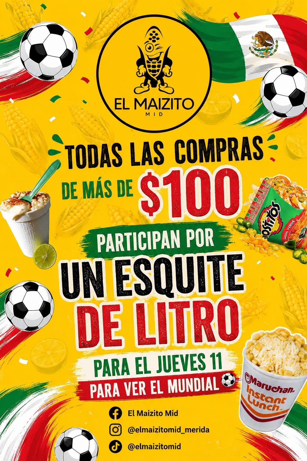 Promoción de Esquite de Litro